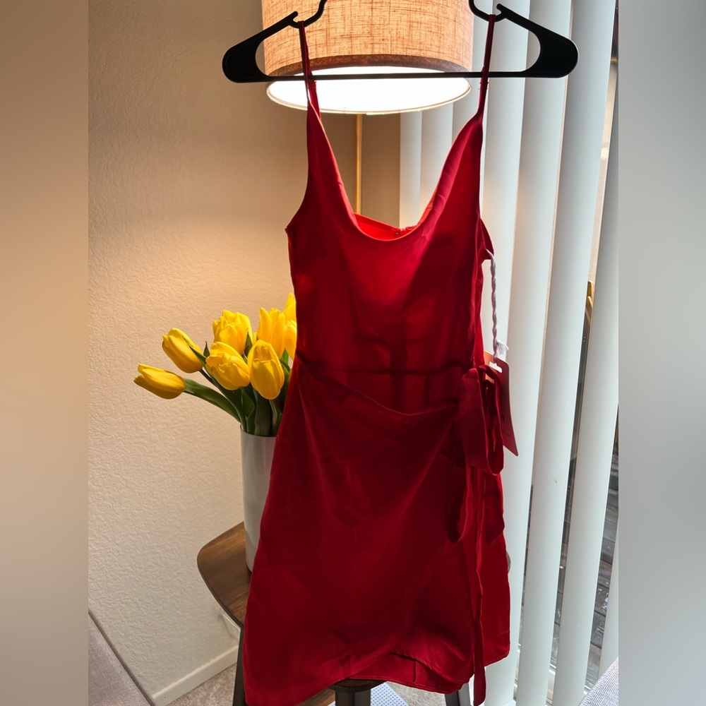 COPY - Red satin dress
